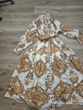 Asoph, 1XL, Gold, Paisley